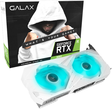 Gioi Thieu VGA GALAX GeForce RTX 3060 EX White 1Click OC